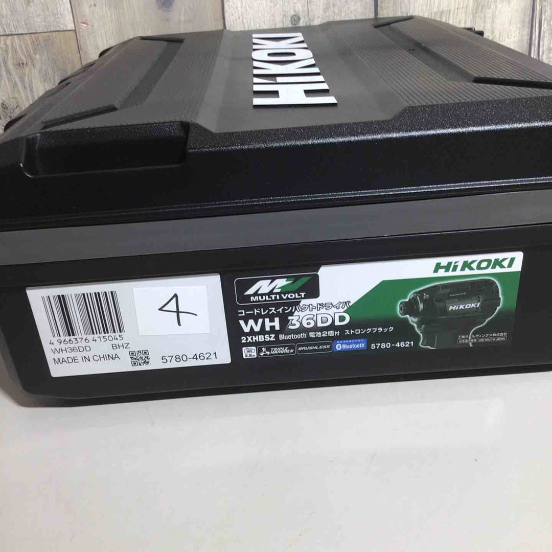 ★ハイコーキ(HIKOKI ※旧:日立工機) コードレスインパクトドライバ ストロングブラック WH36DD(2XHBSZ)【戸田店】