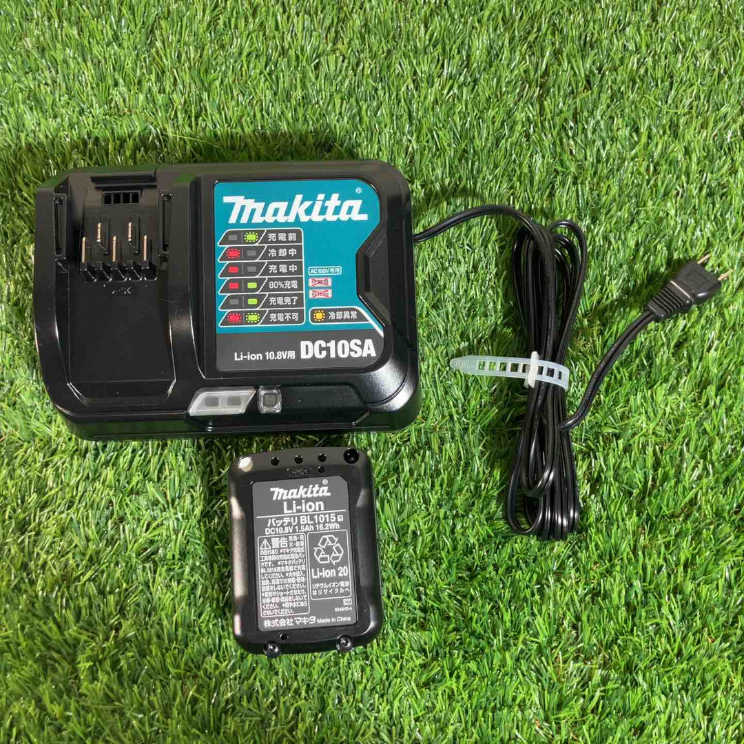 マキタ(Makita) 充電式クリーナ 10.8V バッテリー・充電器付 CL107FDSHW 純正バッテリー1個付【戸田店】
