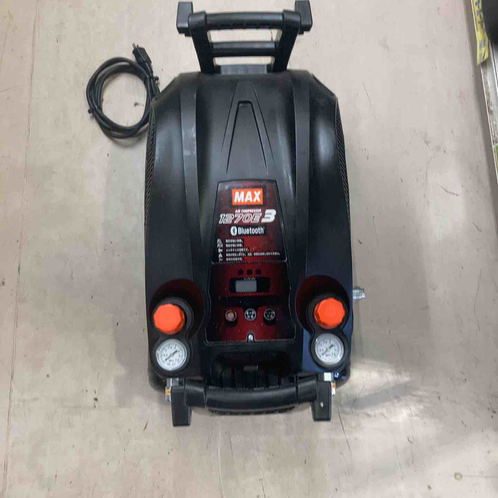 max コンプレッサー　ak-hh1270e3 ブラック マックス AK-HH1270E3ブラック 高圧専用エアコンプレッサ 無線