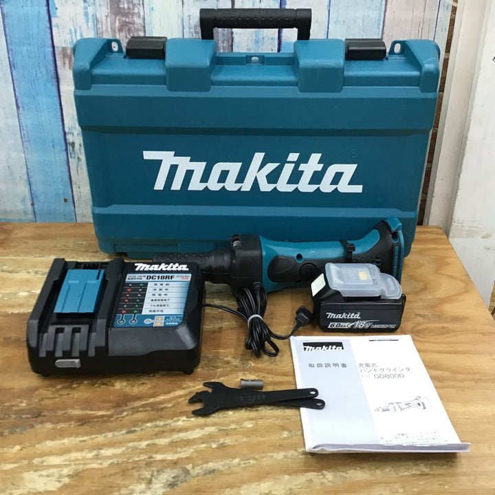 ▼マキタ(makita) 18V充電式ハンドグラインダ GD800DRG【柏店】