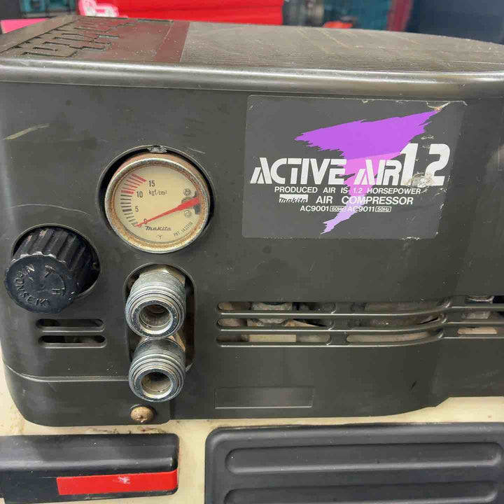 マキタ makita エアコンプレッサ 常圧 エアーコンプレッサー AC9001 満充填-約1分10秒【藤沢店】
