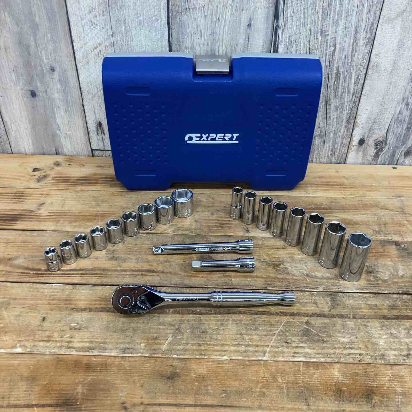 中古美品】 エキスパート(EXPERT) 20-PC.3/8” ドライブ メタリック