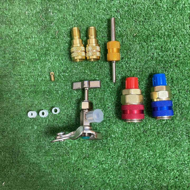 【美品】ROTARY VANE 真空ポンプ、マニホールドゲージ、フレアツール　3点セット☆【岩槻店】
