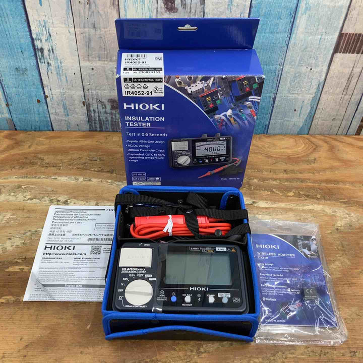 □HIOKI 絶縁抵抗計 IR4052-91 外箱ダメージあり【柏店】