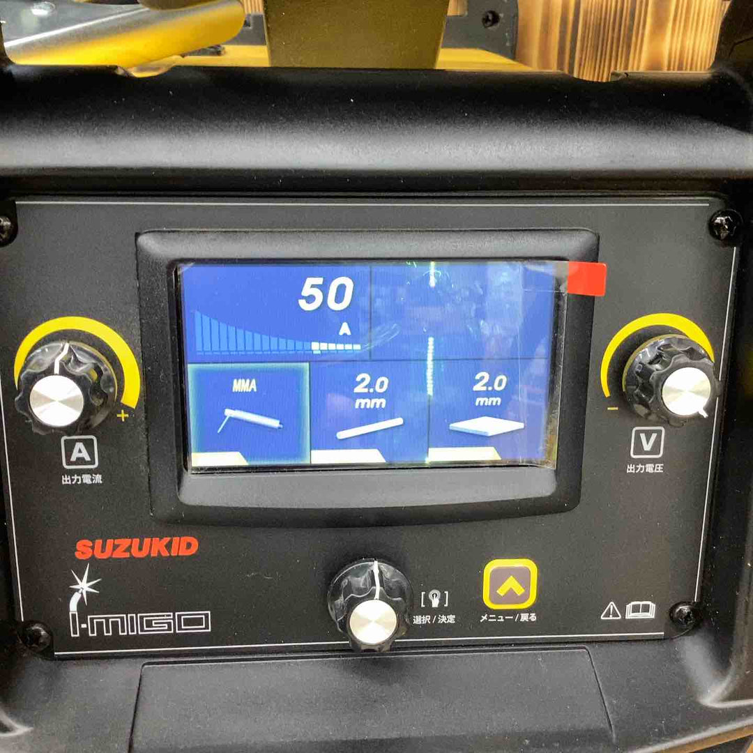 SUZUKID 溶接機 アイミーゴ200 100V/200V兼用 直流インバータ― 半自動 MIG MAG 手棒 ノンガス ガス SIG-200【越谷店】