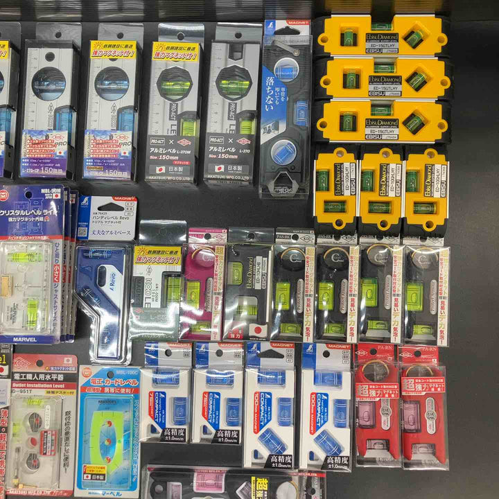 ▼【未開封/送料無料】水平器 マグネット付き有り 40個まとめ売り エビスダイヤモンド KOD シンワ TAJIMA等川越店】