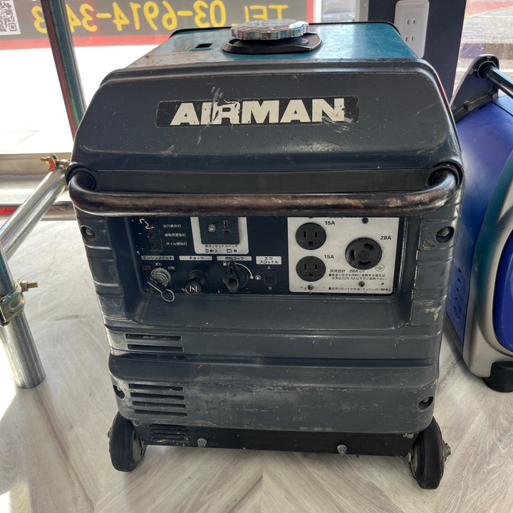 【店頭受取り限定】　北越工業(エアーマン/AIRMAN) インバーター発電機 HP2800SV 定格出力 2.8 kVA 100V　【越谷店】