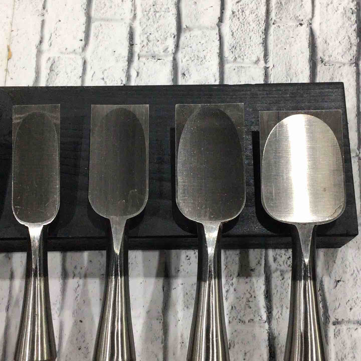 輝久 追入鑿 10本組 赤樫柄 本体のみ 【川口店】