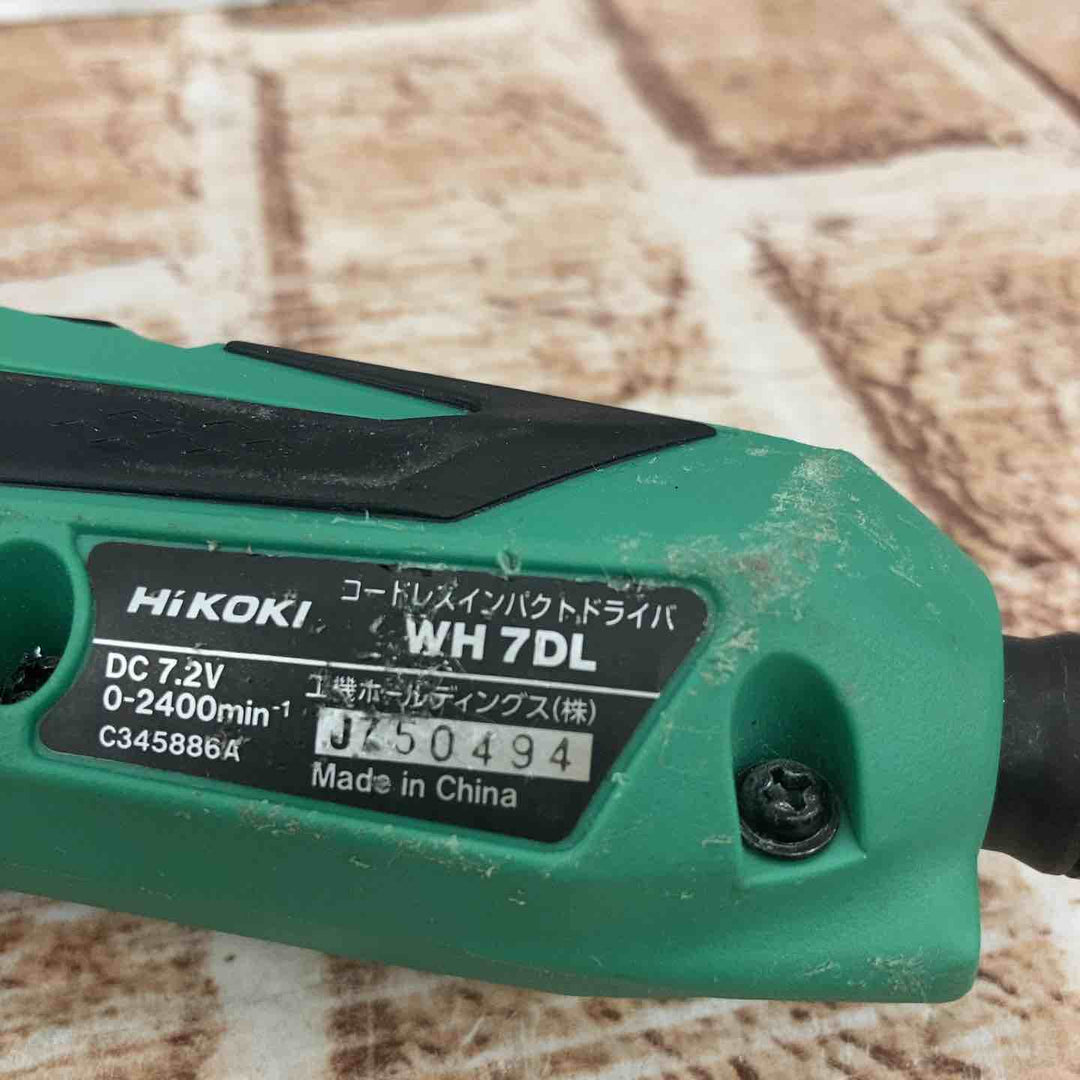 【中古品】ハイコーキ(HIKOKI ※旧:日立工機) 7.2V コードレスペンインパクトドライバー WH7DL(2LCSK)【所沢店】