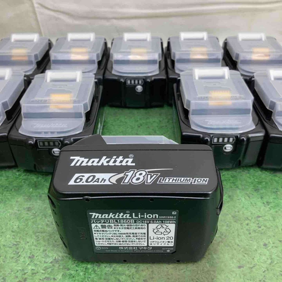 ★純正品★マキタ(makita) リチウムイオンバッテリー 18V/6.0Ah BL1860B×10個セット【町田店】