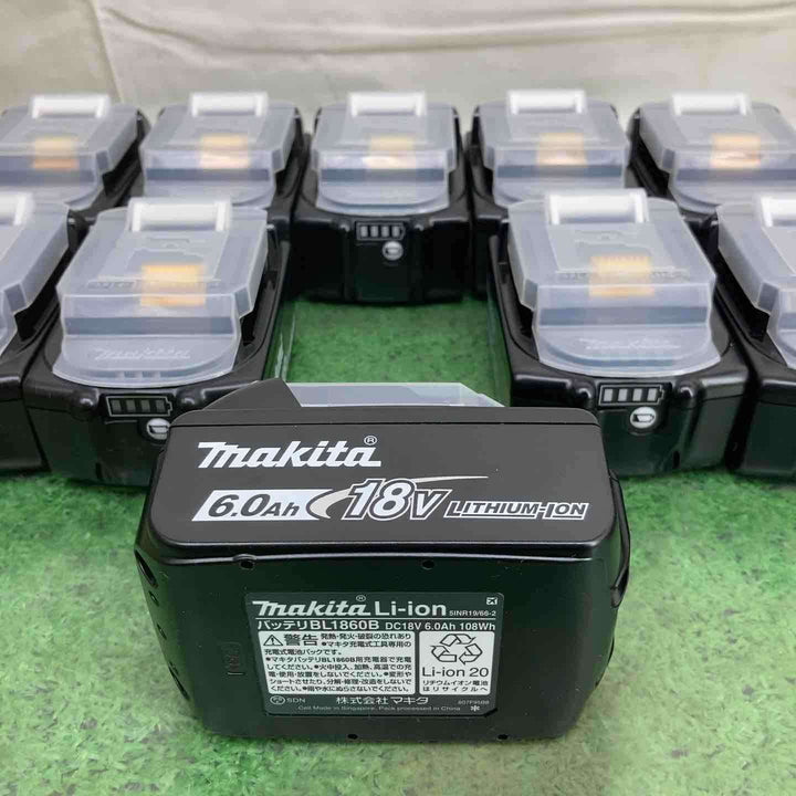 ★純正品★マキタ(makita) リチウムイオンバッテリー 18V/6.0Ah BL1860B×10個セット【町田店】