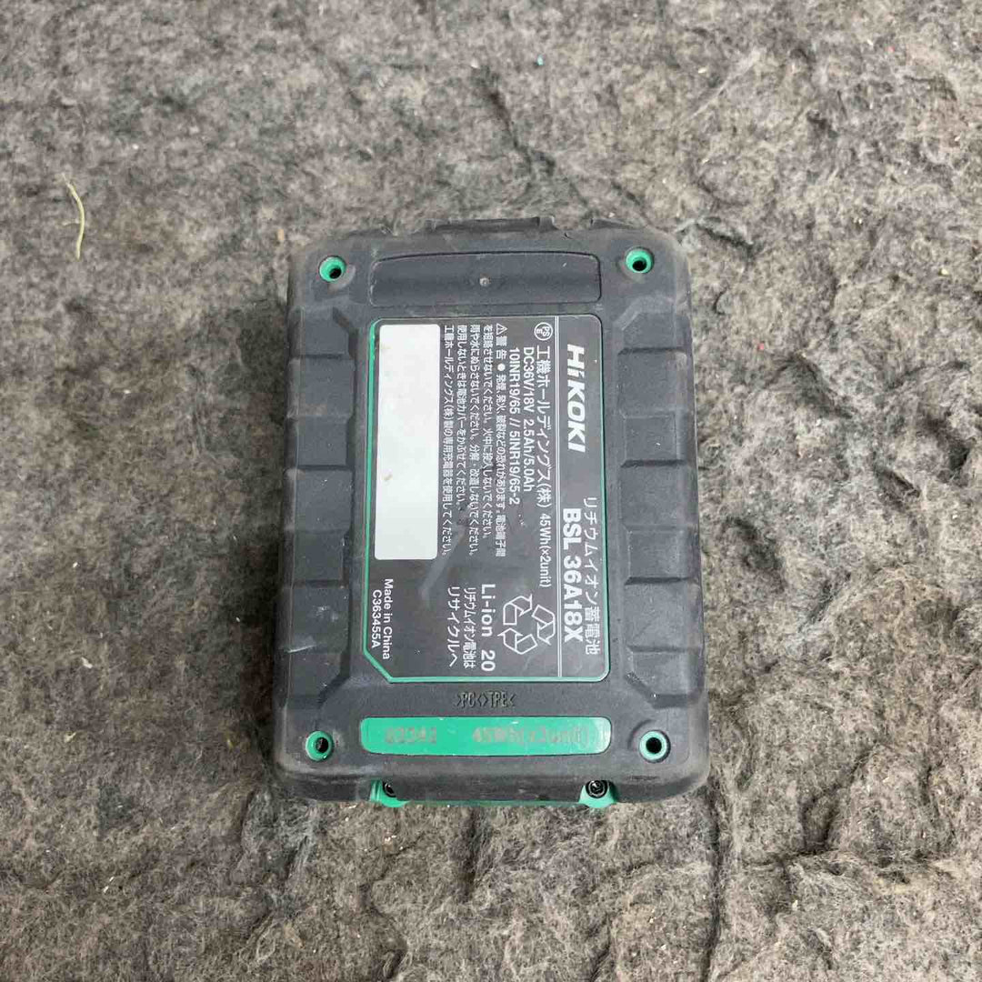★ハイコーキ(HIKOKI ※旧:日立工機) リチウムイオンバッテリー 36V/2.5Ah BSL36A18X【鴻巣店】