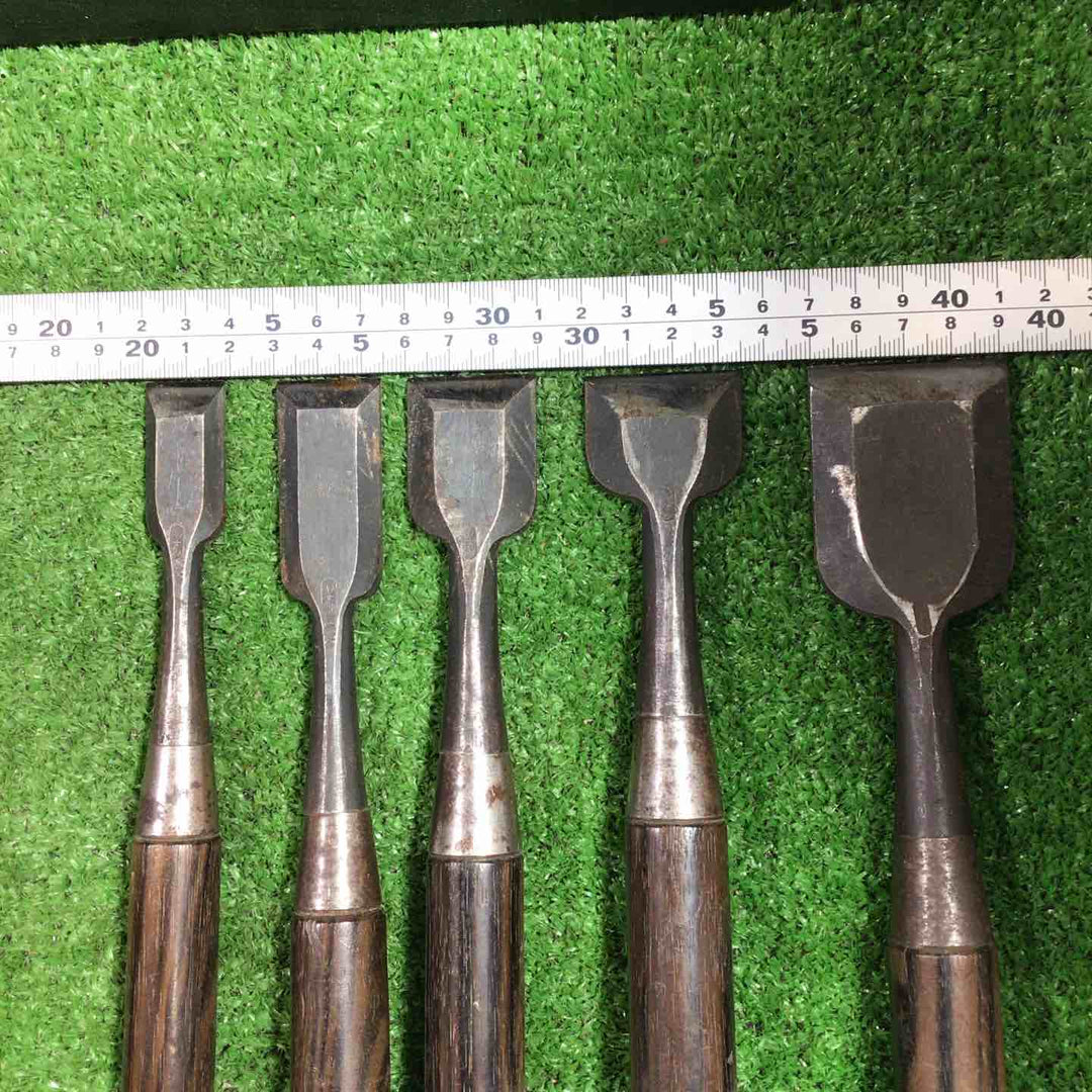 輝千代 追入鑿 10本組 本体のみ 錆あり 【川口店】