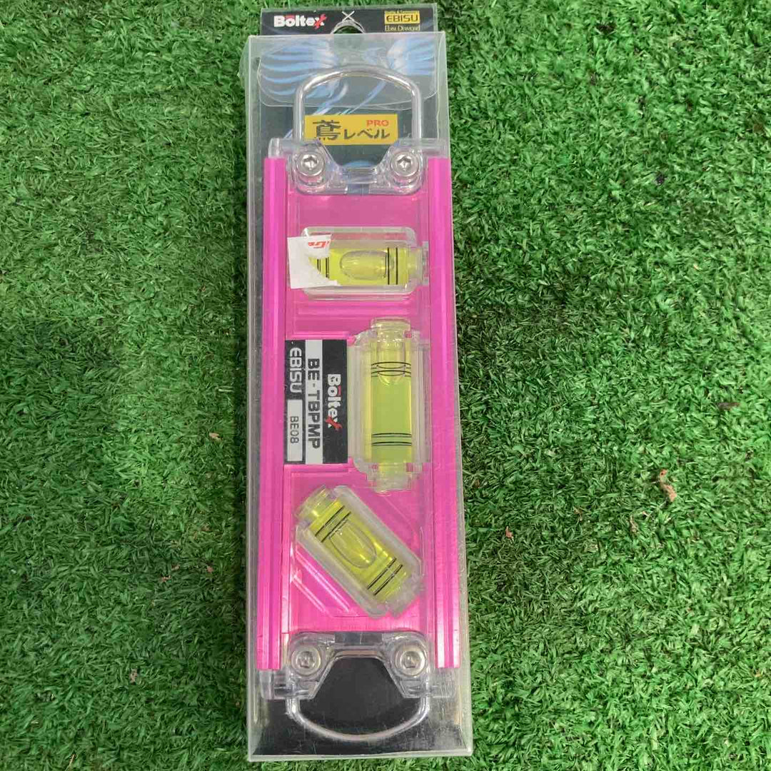 Boltex EBISU 鳶レベルPRO BE-TBPM サイズ160mm 水平器 ピンク×2 青×3 黒×2【町田店】