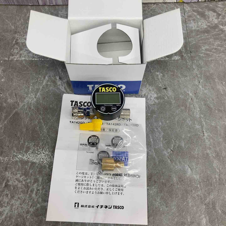 【未使用品】◇イチネン TASCO デジタルミニ真空ゲージキット (ストレート仕様) STA142GD (TA142GD)【八潮店】