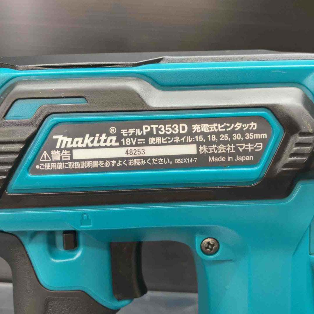 マキタ(makita) コードレスピンネイラ PT353DZK バッテリー1個付き【川越店】