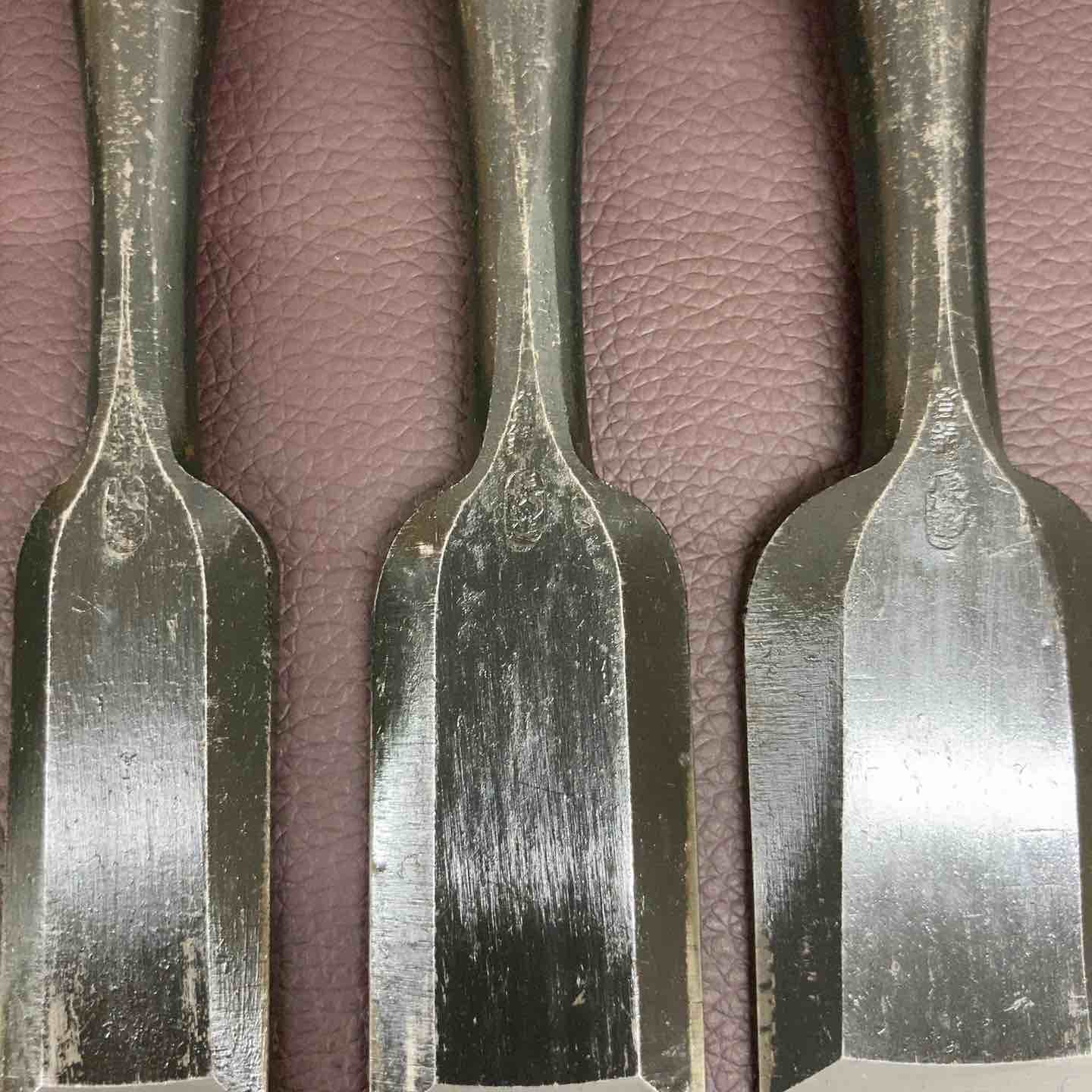 中古美品】 長運 鑿 10本組 未使用長期保管品 のみ かんな 鑿・鉋