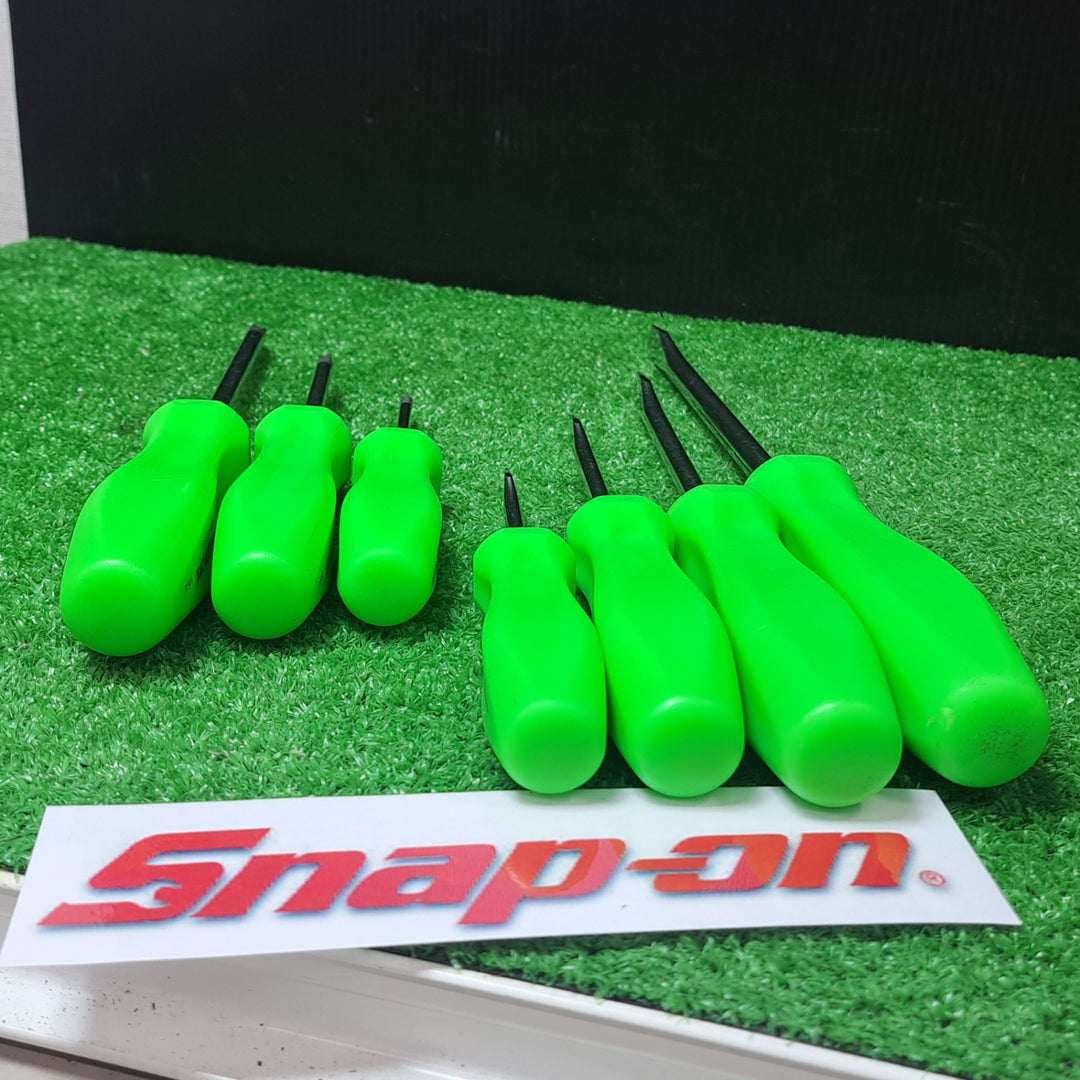 ◇スナップオン snap on コンビネーションスクリュードライバ SDDX70AG 7本セット グリーン【岩槻店】