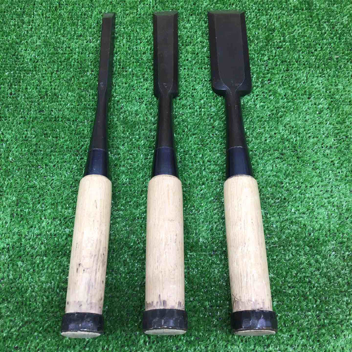 【中古・現状品】 國寿 銘 鑿 のみ ＊3本組 【鴻巣店】