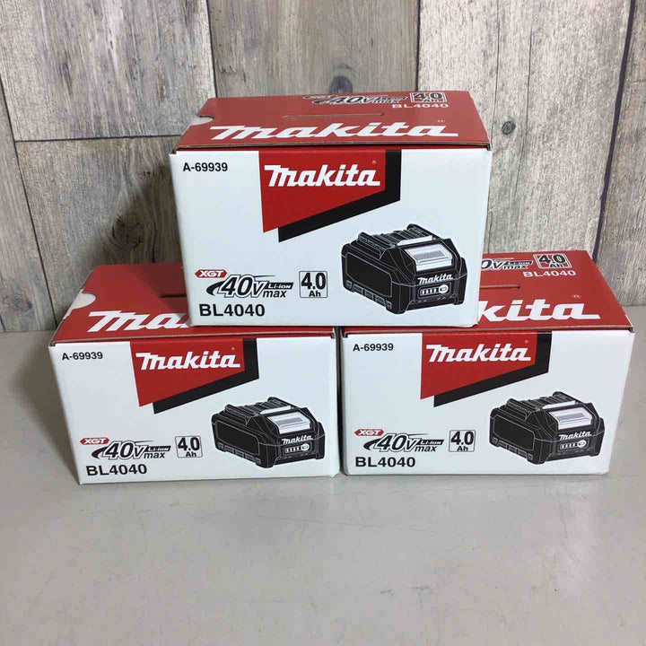 マキタ(makita) リチウムイオンバッテリー 40Vmax/4.0Ah BL4040 3個セット【戸田店】