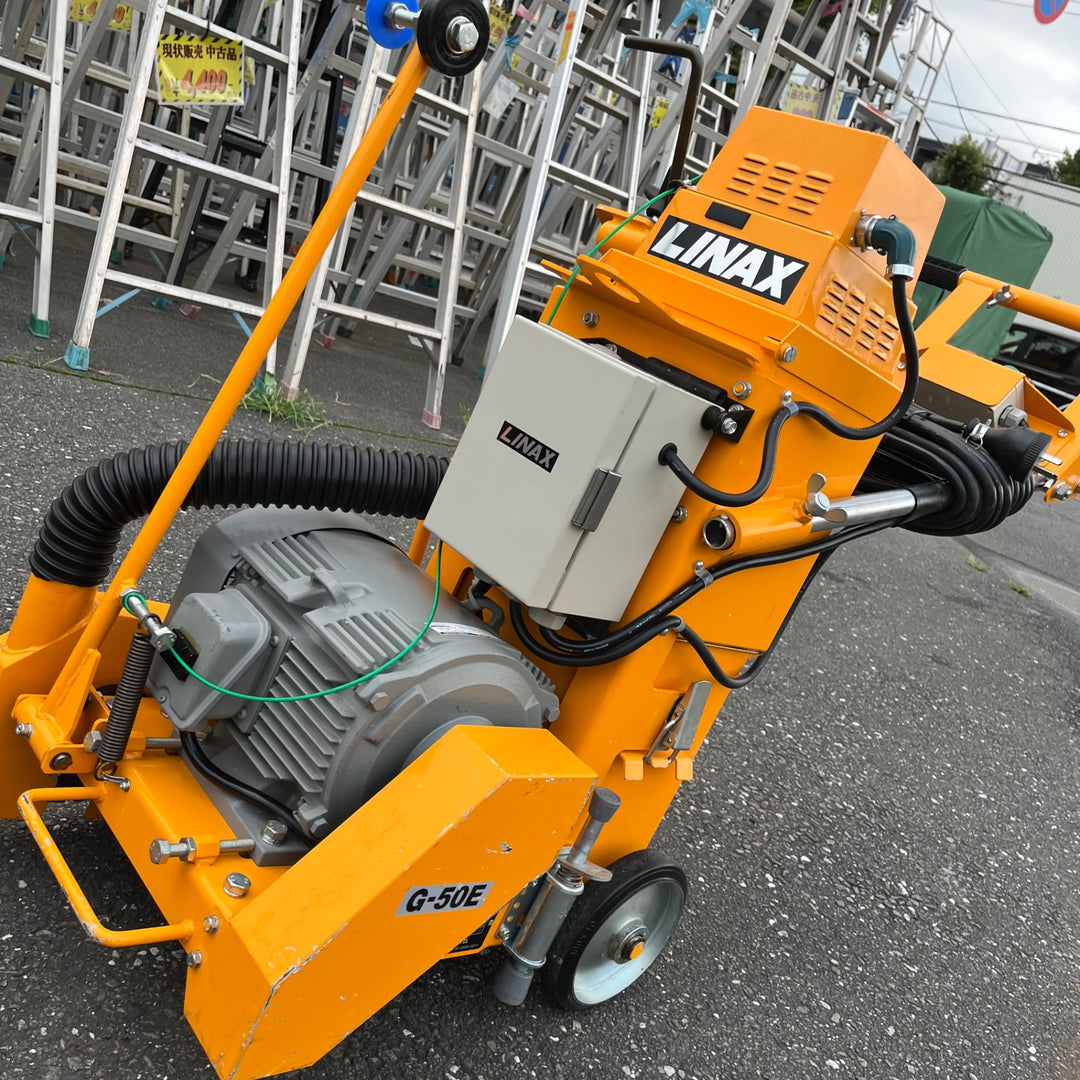 【中古品/店頭受取り限定】◇LINAX/ライナックス 乾式溝切り機 G-50E 集じん機 L-1-100V・替刃セット【東大和店】