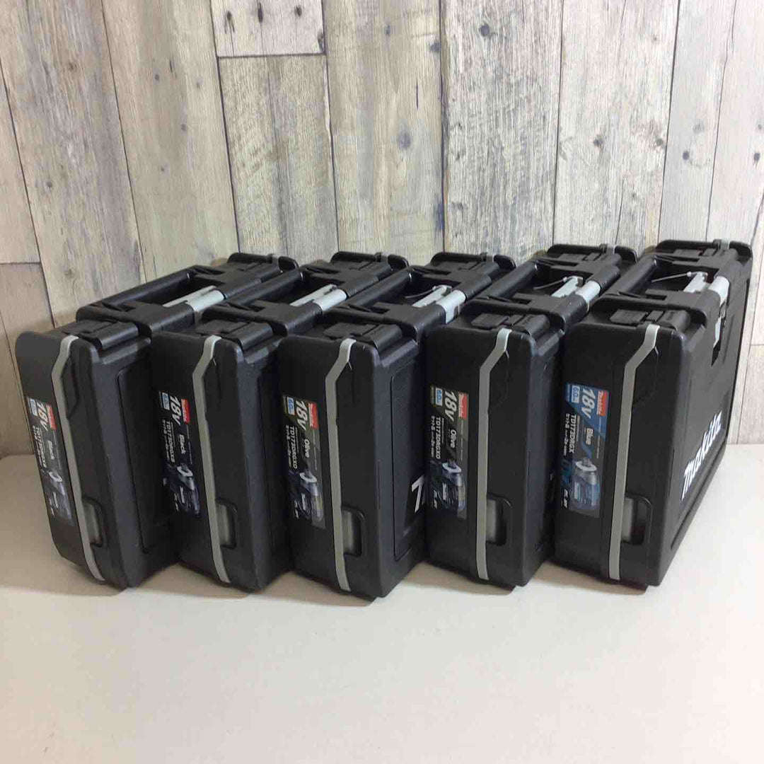 【未使用品】マキタ(makita) コードレスインパクトドライバー TD173DRGX TD173DRGXB TD173DRGXO 5台セット 青 ブルー 黒 ブラック オリーブ【戸田店】
