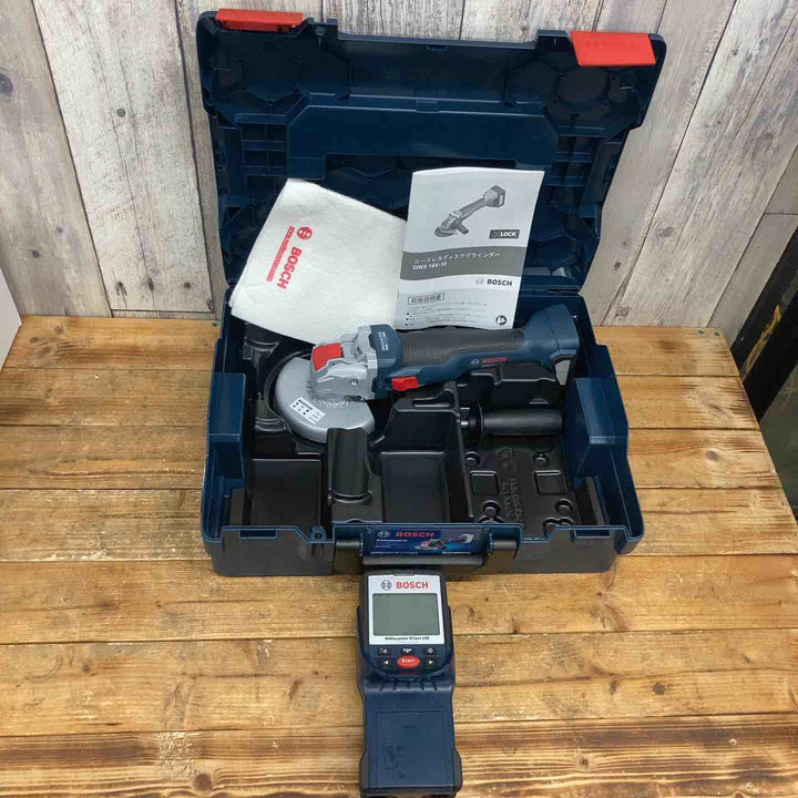 【未使用品】 ボッシュ(BOSCH) 2点まとめ売り 18Vディスクグラインダー ウォールスキャナー(中古品) コンクリート探知機 GWX18V-10H D-TECT150CNT 【東大和店】
