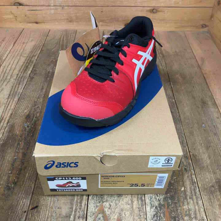 [アシックス] ASICS スニーカーブーツ WINJOB CP113 クラシックレッド/ホワイト 25.5 cm 3E【所沢店】