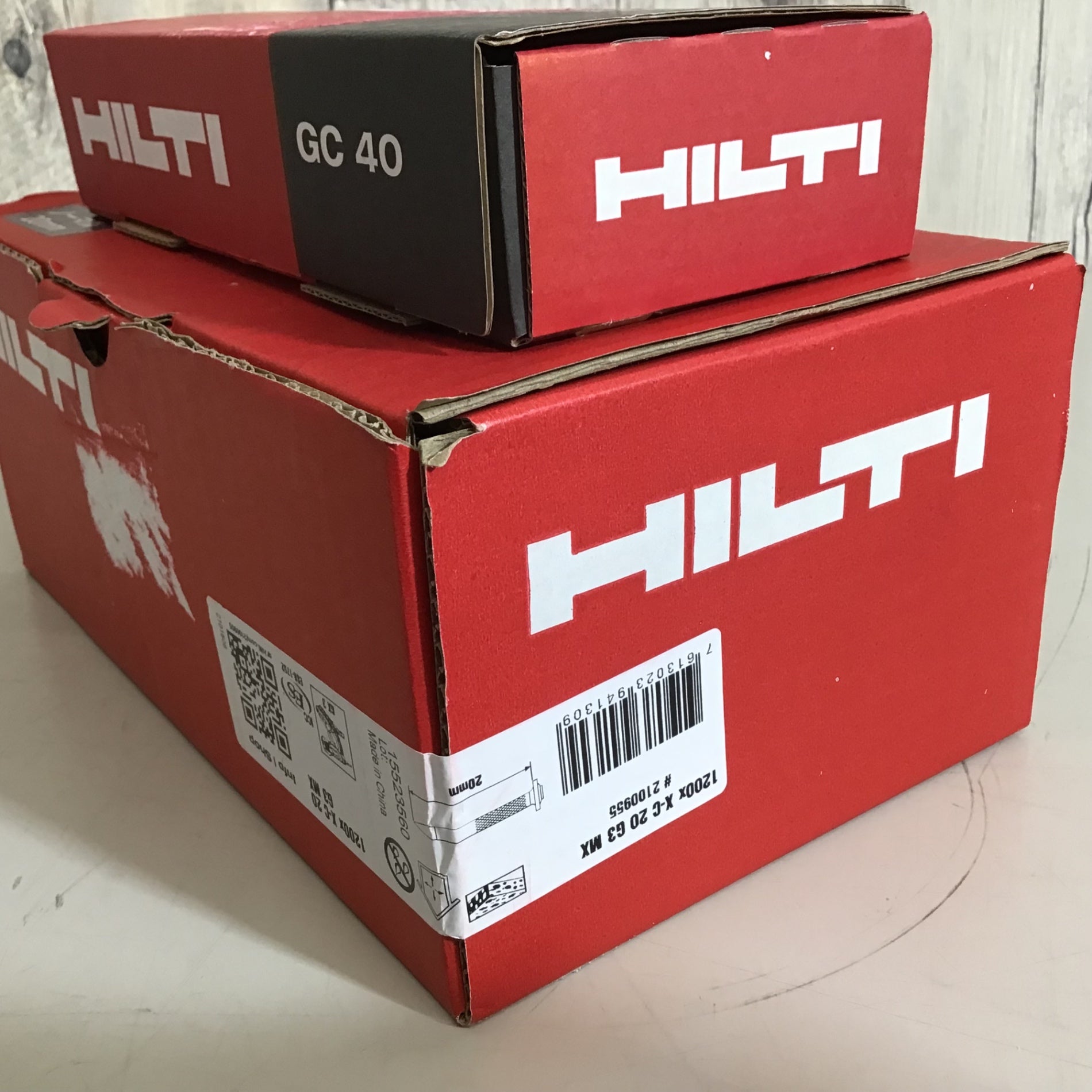 未使用品】 HILTIガスピンセット 1200X-C20G3MX GX3用 ガス銃 GC40