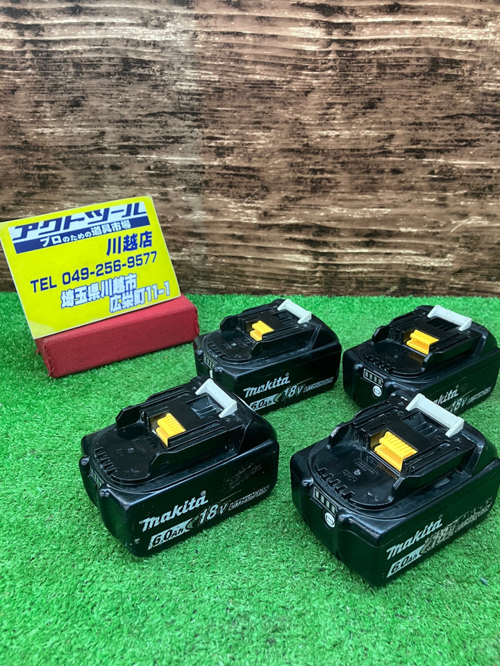 マキタ/makita 18V 6.0Ah リチウムイオンバッテリー BL1860B 4個セット【川越店】