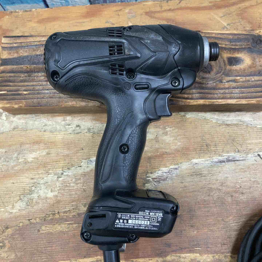 【中古品】☆ハイコーキ(HIKOKI ※旧:日立工機) インパクトドライバ WH12VE(SCB) AC100V コード10m【柏店】