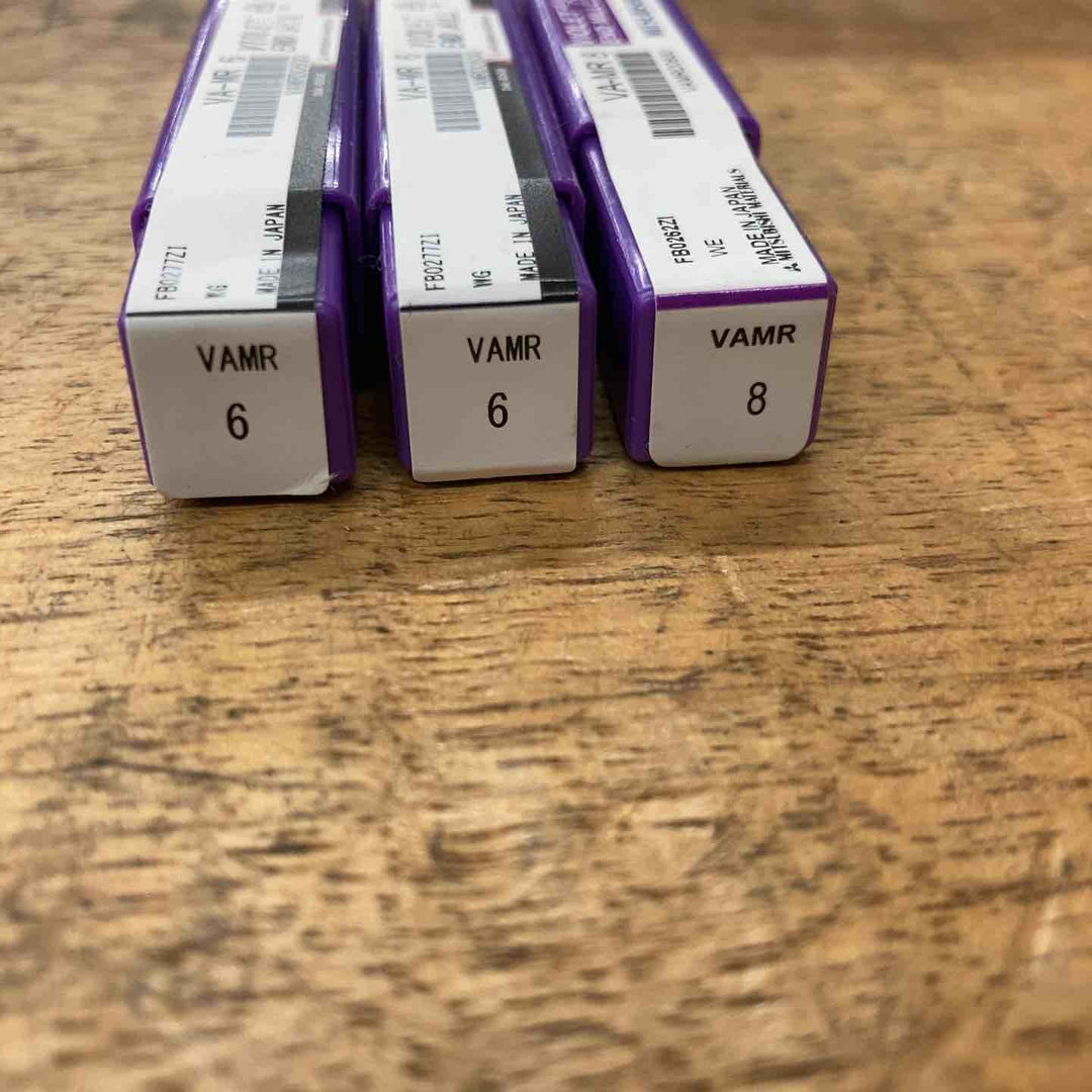 【未使用品】三菱マテリアル　バイオレット エンドミル VA-MR6×2、VA-MR8×1 3本セット【八潮店】