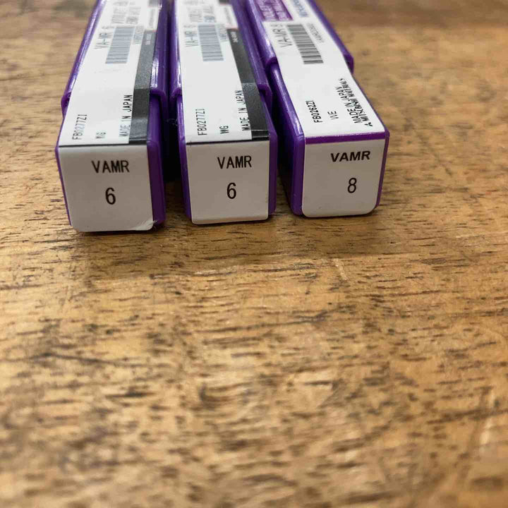 【未使用品】三菱マテリアル　バイオレット エンドミル VA-MR6×2、VA-MR8×1 3本セット【八潮店】