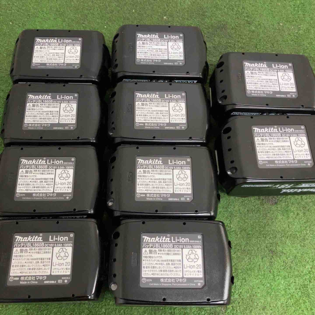 ★お得なセット品★マキタ(makita) リチウムイオンバッテリー 18V/6.0Ah BL1860B 10個セット【町田店】