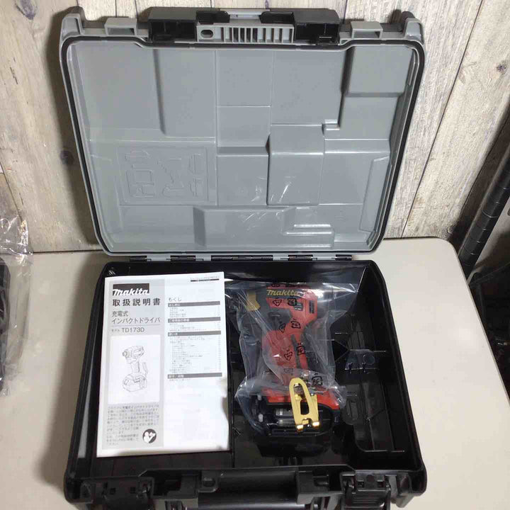 【未使用品】 マキタ makita コードレス インパクトドライバー TD173 LXT20周年記念限定カラー プレミアムレッド インパクト＋ケース 20周年