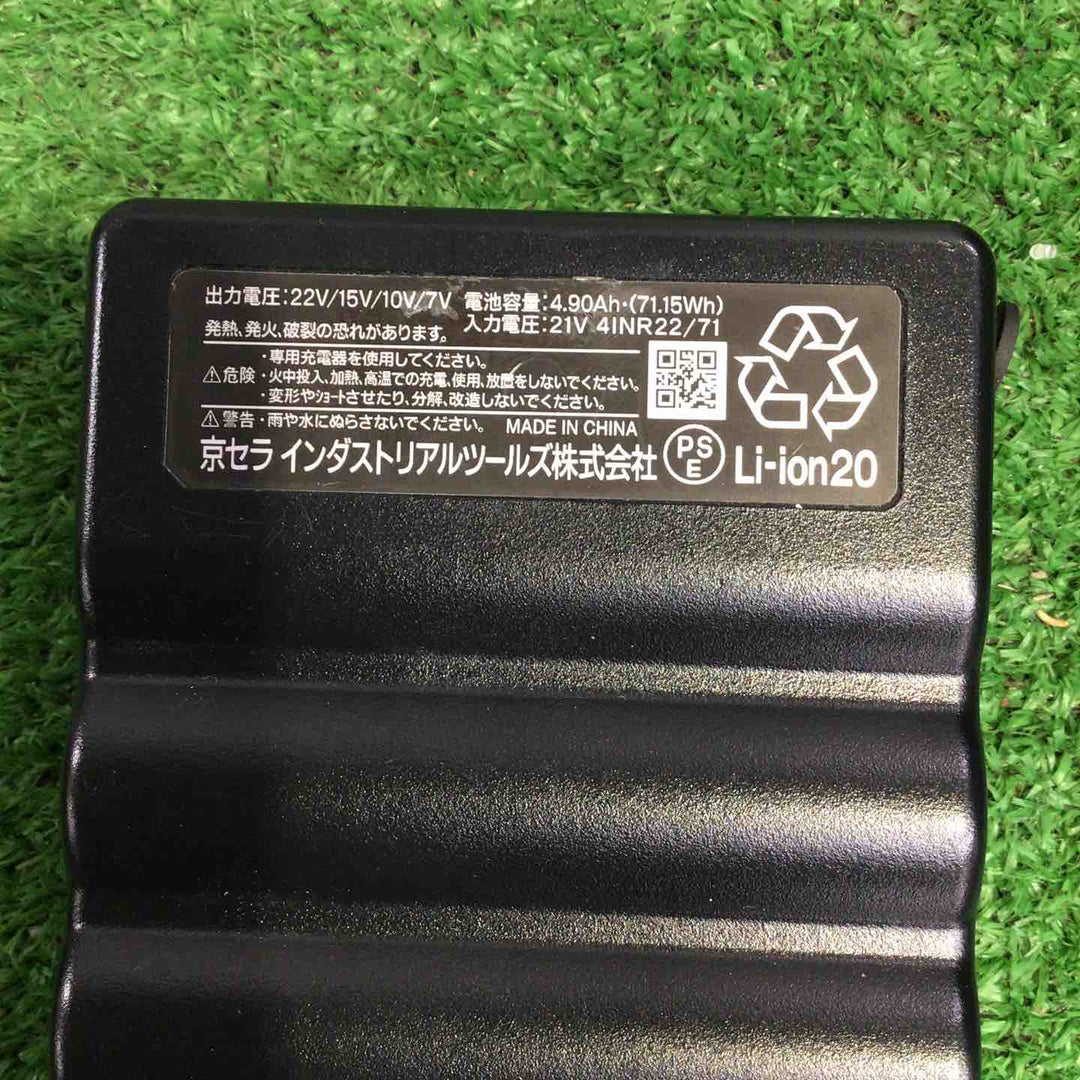 ◇BURTLE バートル エアークラフト 2024年モデル 22Vリチウムイオンバッテリー メタリックゴールド AC08 72 F【町田店】