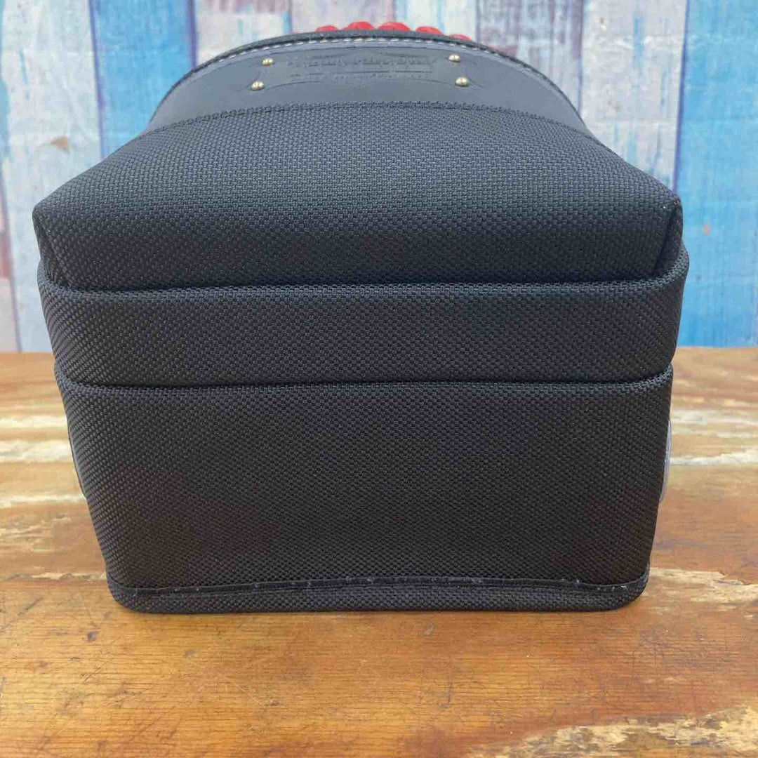 ニックス　KGB-301DDX　チェーンタイプ高級グローブ革使用3段腰袋 赤【柏店】