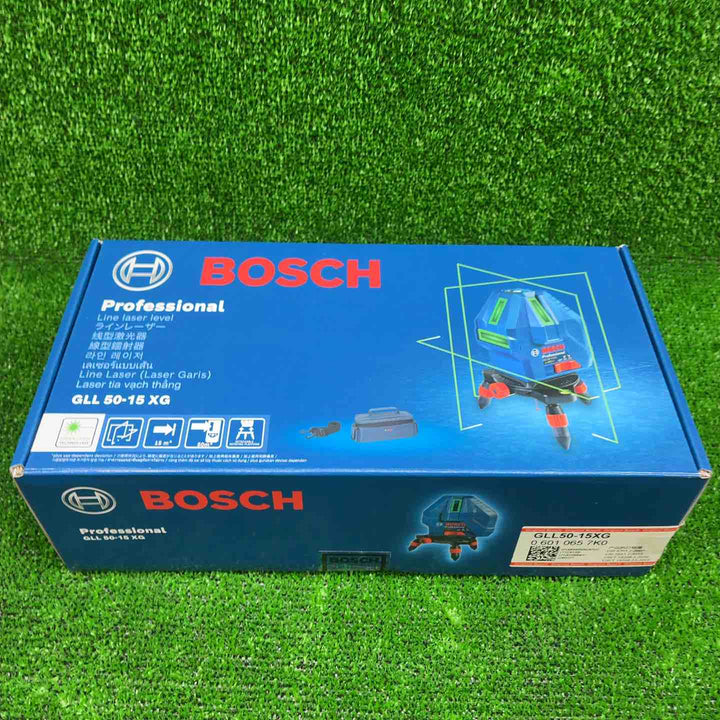 BOSCH GLL 50-15 XG ライン レーザー レベル グリーン 3D【藤沢店】
