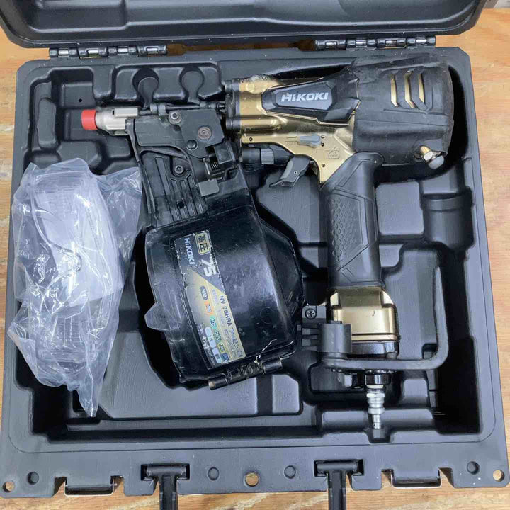 【中古品】★ハイコーキ(HIKOKI ※旧:日立工機) 高圧 エア釘打ち機 NV75HRA(S) 75mm【柏店】