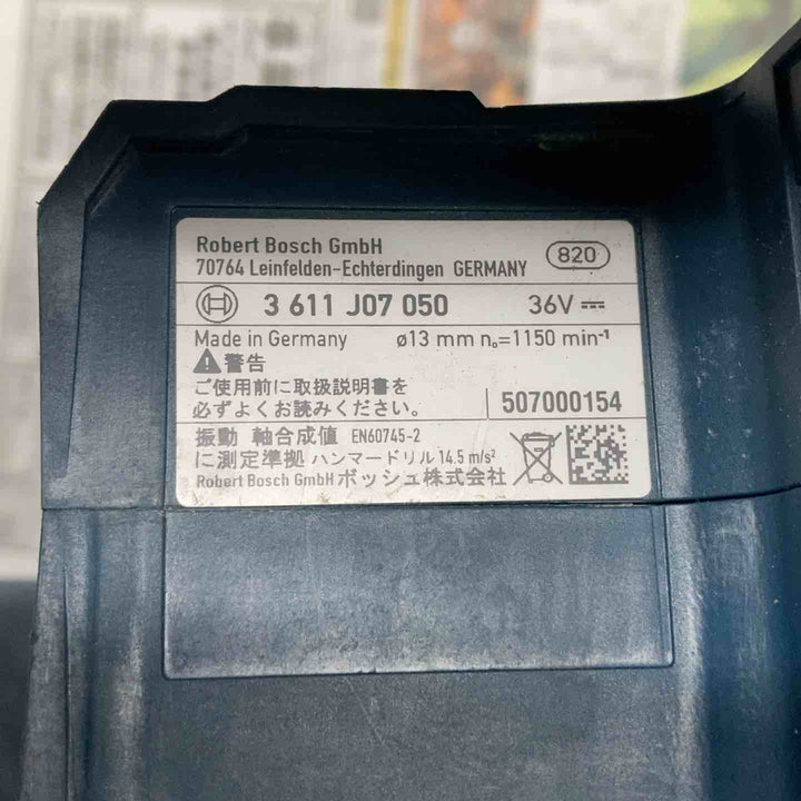 【中古品】★ボッシュ(BOSCH) コードレスハンマドリル GBH36VF-PLUS　36V4Ahバッテリー2個　充電器付属【戸田店】