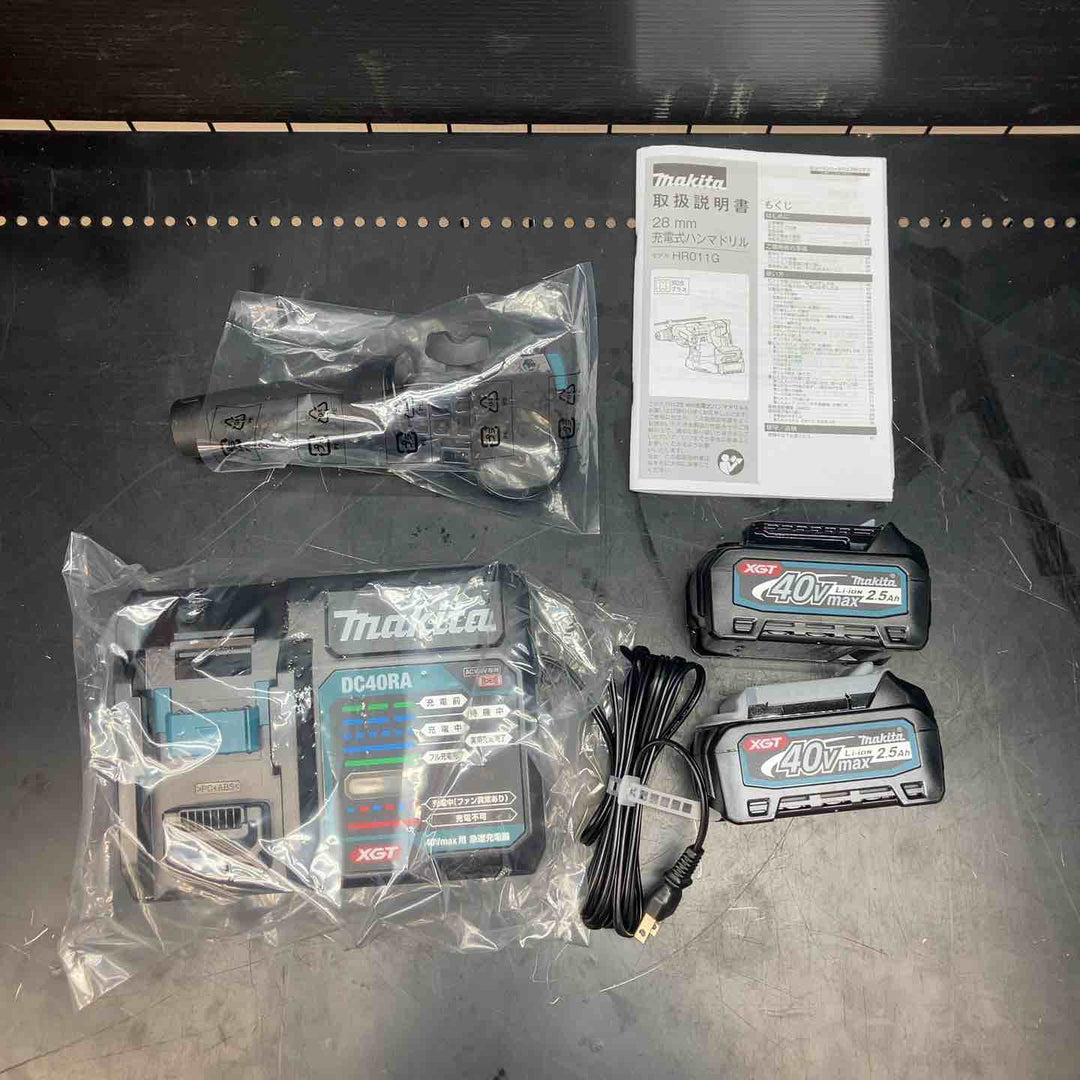 マキタ makita 充電式ハンマドリル(集じんｼｽﾃﾑ付) HR011GRDXV 40Vmax【川越店】