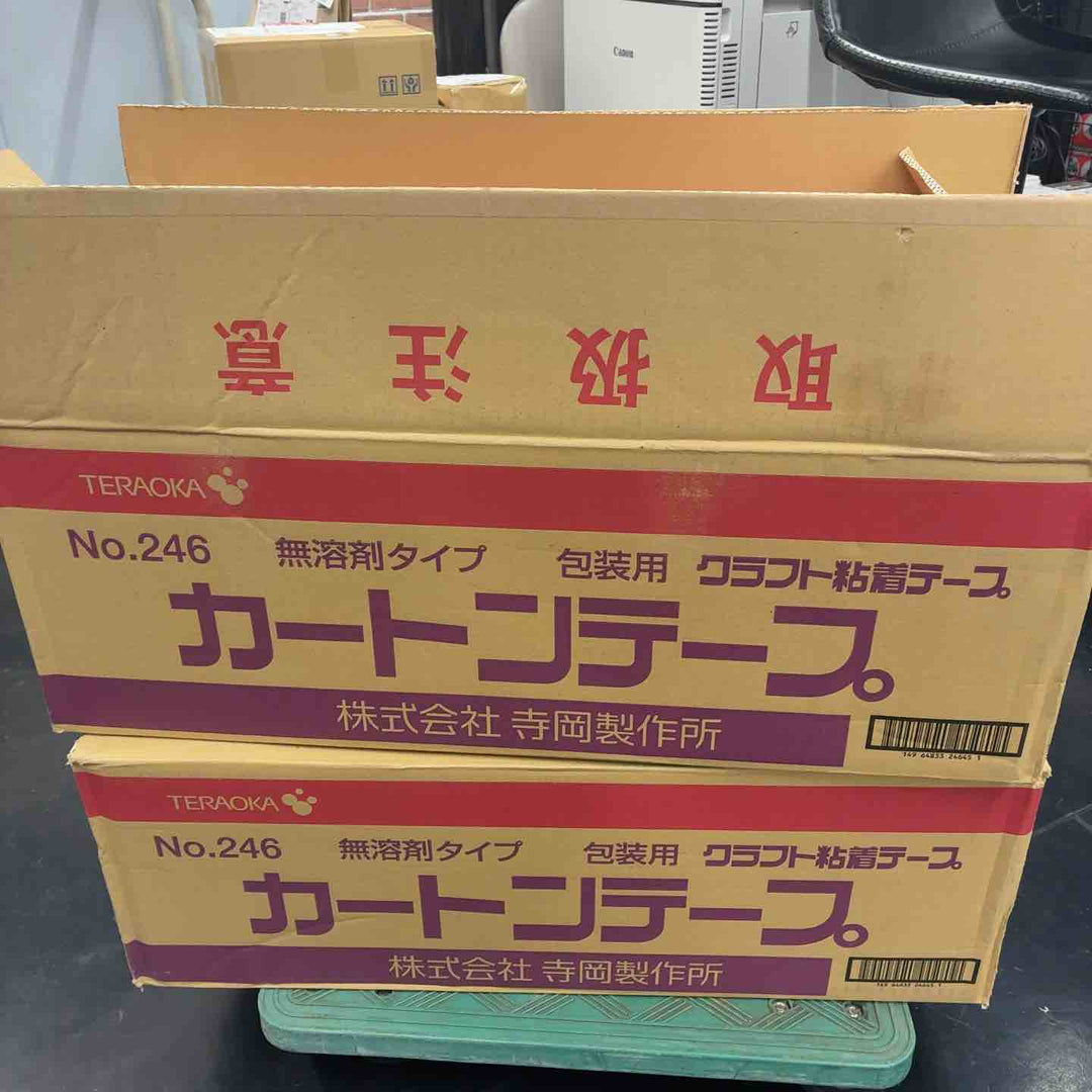寺岡 クラフトテープ 幅45ミリ×長50M 246 100巻【藤沢店】