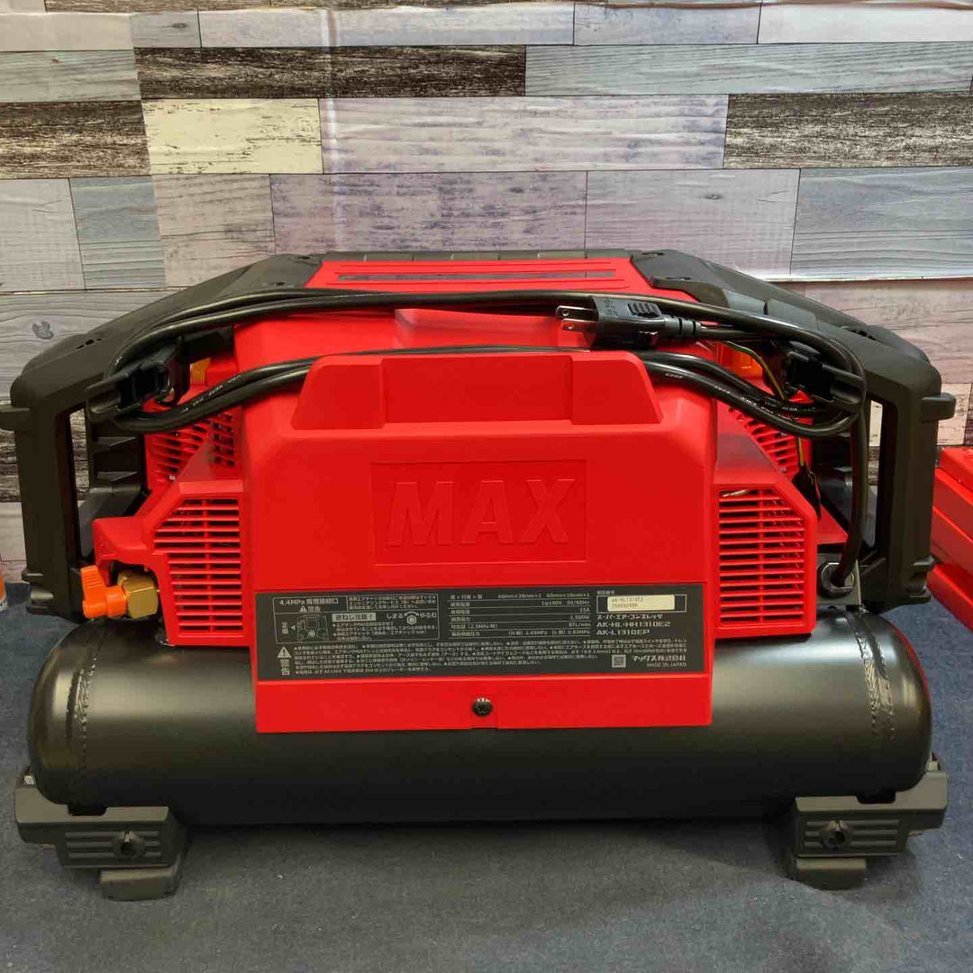 ★マックス(MAX) 高圧常圧兼用エアコンプレッサー AK-HL1310E2_レッド【八潮店】
