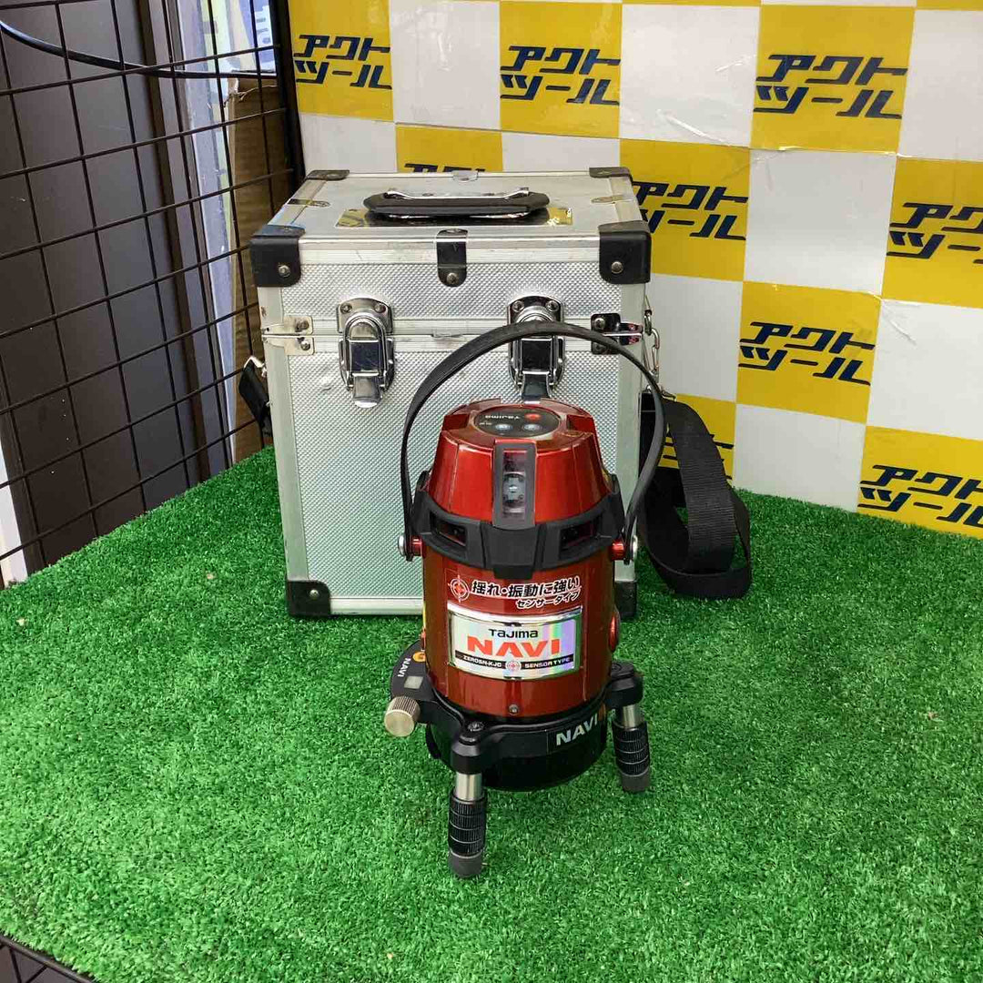 ◇タジマ(TAJIMA) レーザー墨出し器 NAVIゼロセンサーKJC 矩十字・横全周 ZEROSN-KJC 追尾【越谷店】