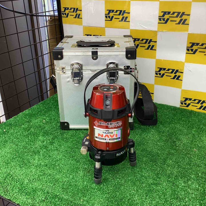 ◇タジマ(TAJIMA) レーザー墨出し器 NAVIゼロセンサーKJC 矩十字・横全周 ZEROSN-KJC 追尾【越谷店】