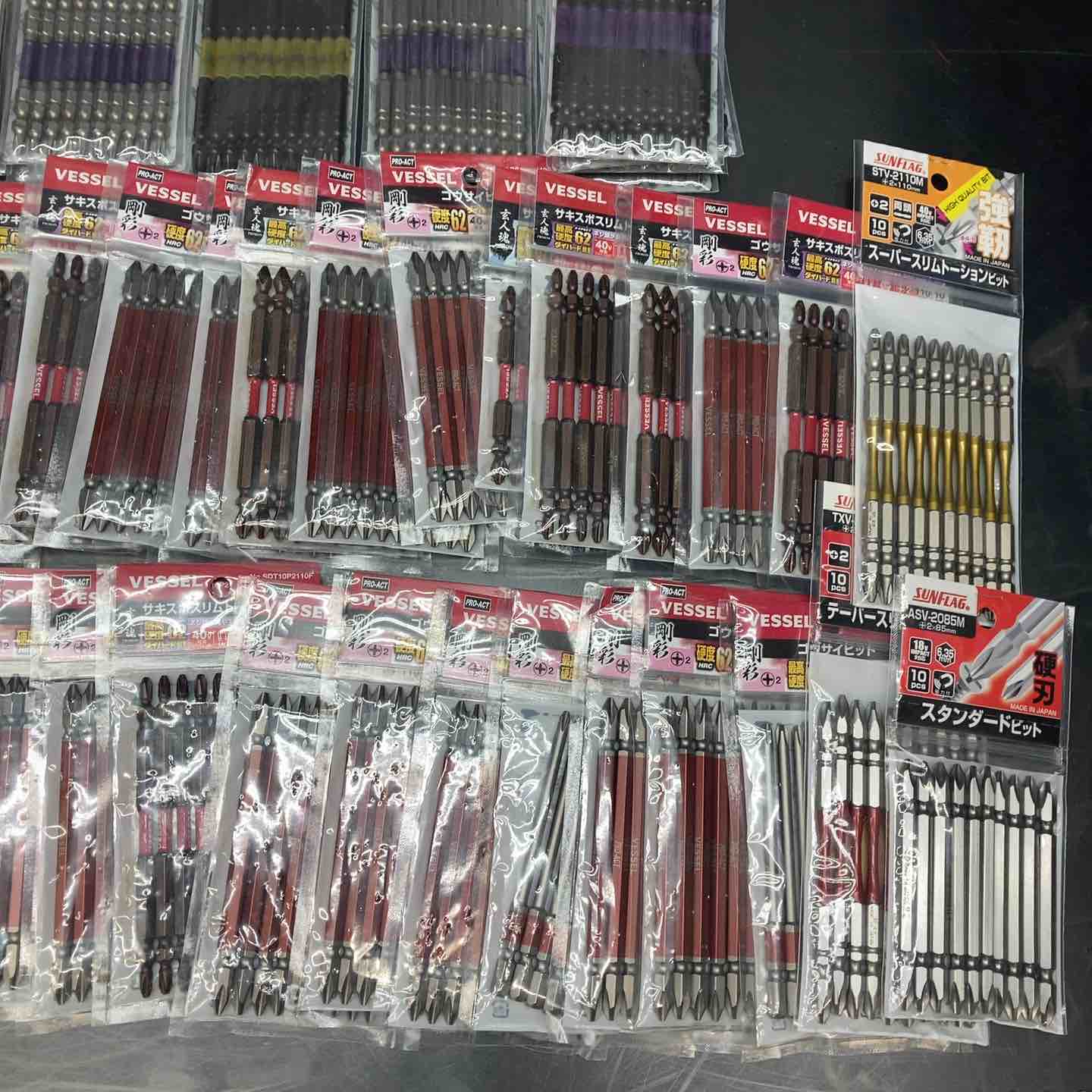 ビット10本入り×50個 計500本 まとめ売り！ANEX アネックス 龍靭 VESSEL ベッセル サキスボ等♪+インパクト用【川越店】 ビット10本入り×50個 計500本 まとめ売り！ANEX アネックス 龍靭