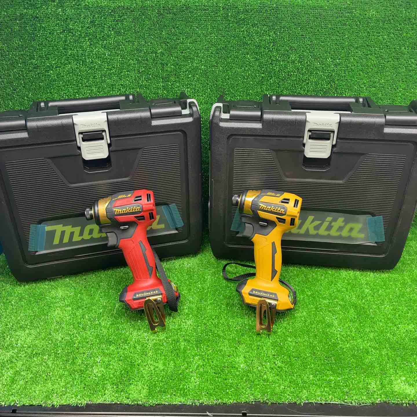 【未使用品】【2台(本体＋ケース)セット】マキタ(makita) コードレスインパクトドライバー TD173DGXPY イエロー、TD173DGXPR レッド【藤沢店】 2台(本体＋ケース)セット】マキタ(makita) コードレスインパクト