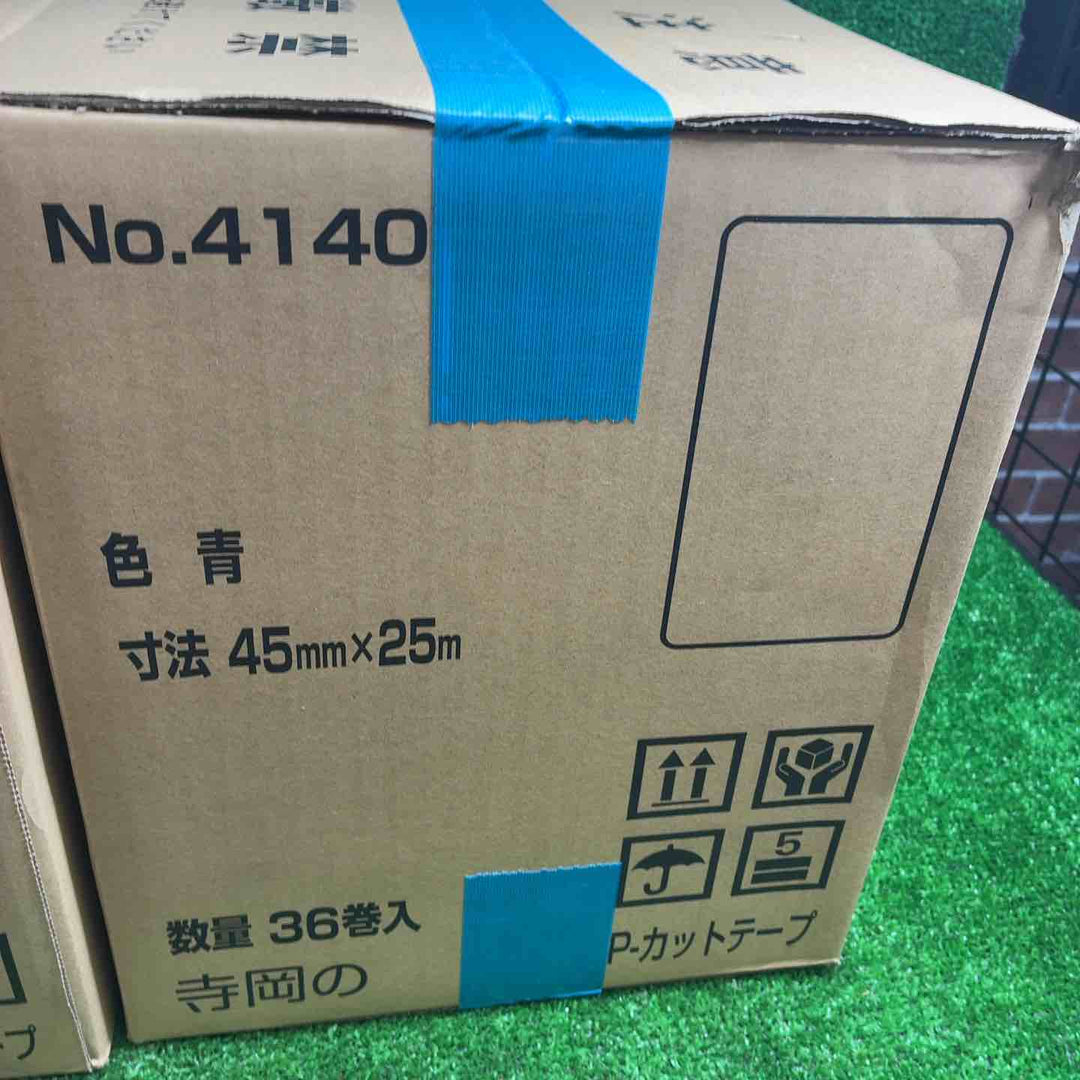 寺岡製作所 P-カットテープ No.4140　幅45mm×長さ25m　36巻×2箱【藤沢店】