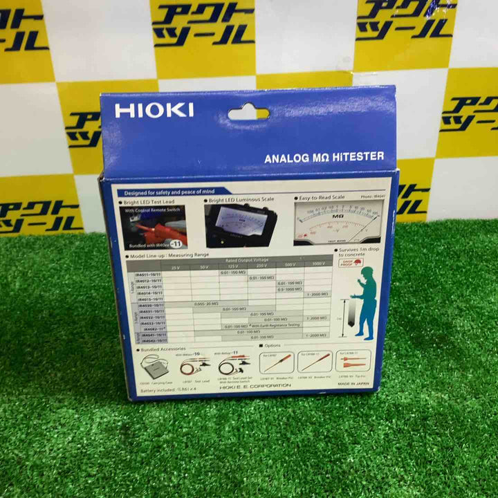 HIOKI(日置電機) IR4014-11 絶縁抵抗計 アナログメグオームハイテスタ(スイッチ付リード9788-01付)【越谷店】