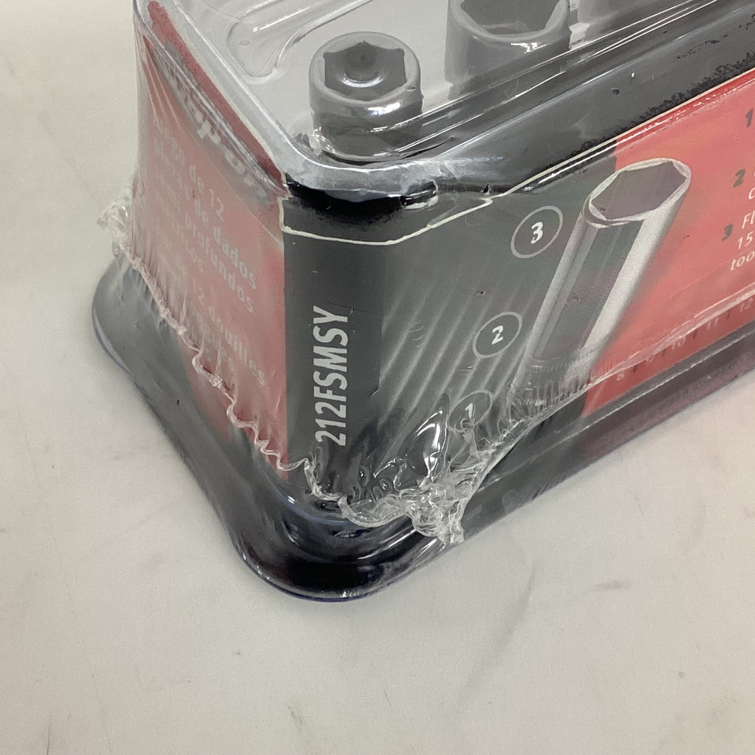 ★スナップオン(Snap-on) 3/8"セミディープソケットセット 212FSMSY【狭山】